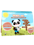 Panda Aki geht auf Abenteuerreise - Mitmachbuch + Klettverschluss (Deutsch)