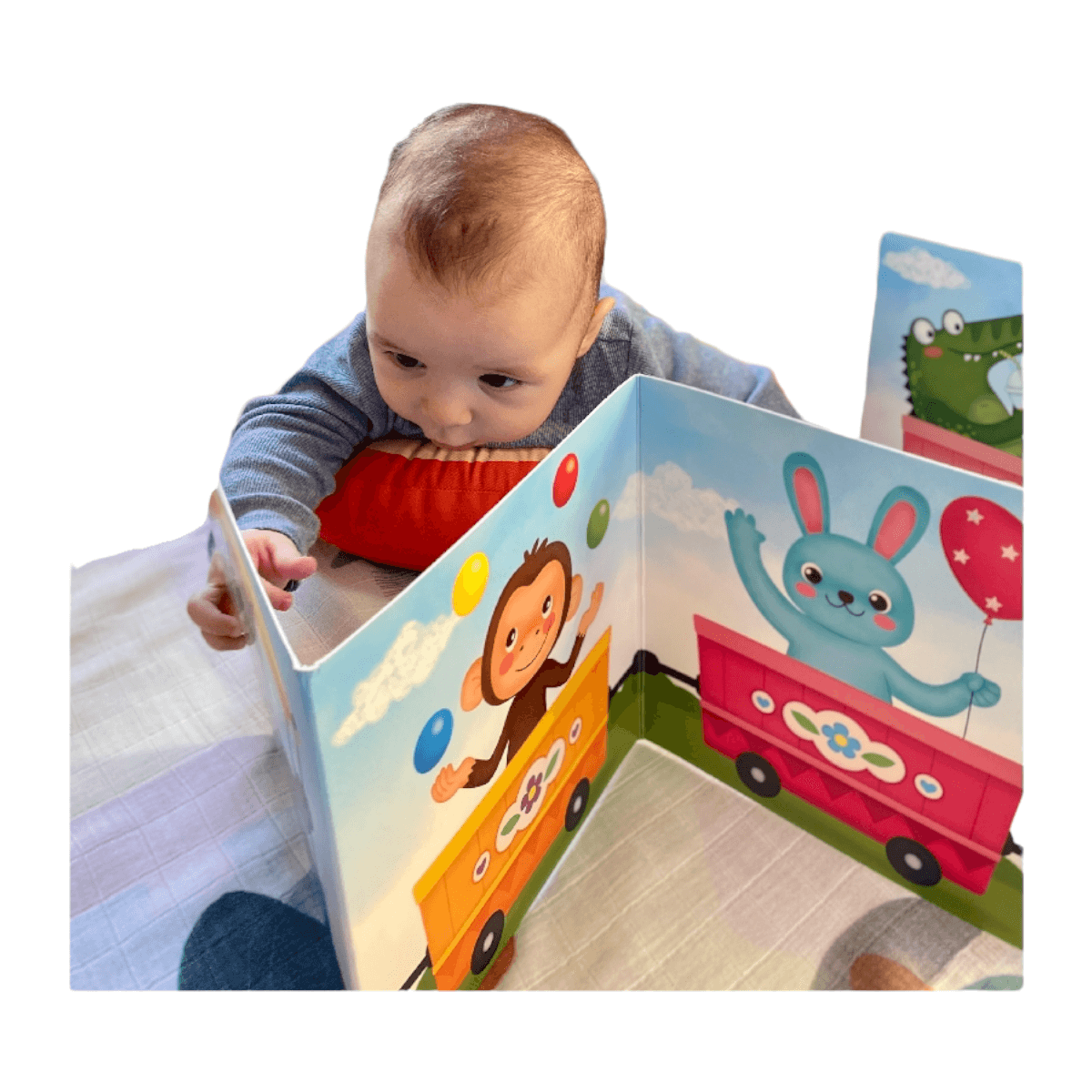 Çuf Çuf Trenle Gezinti - Karın Üstü Zaman Aktivite Kitabı - (Zugfahrt für Babys)