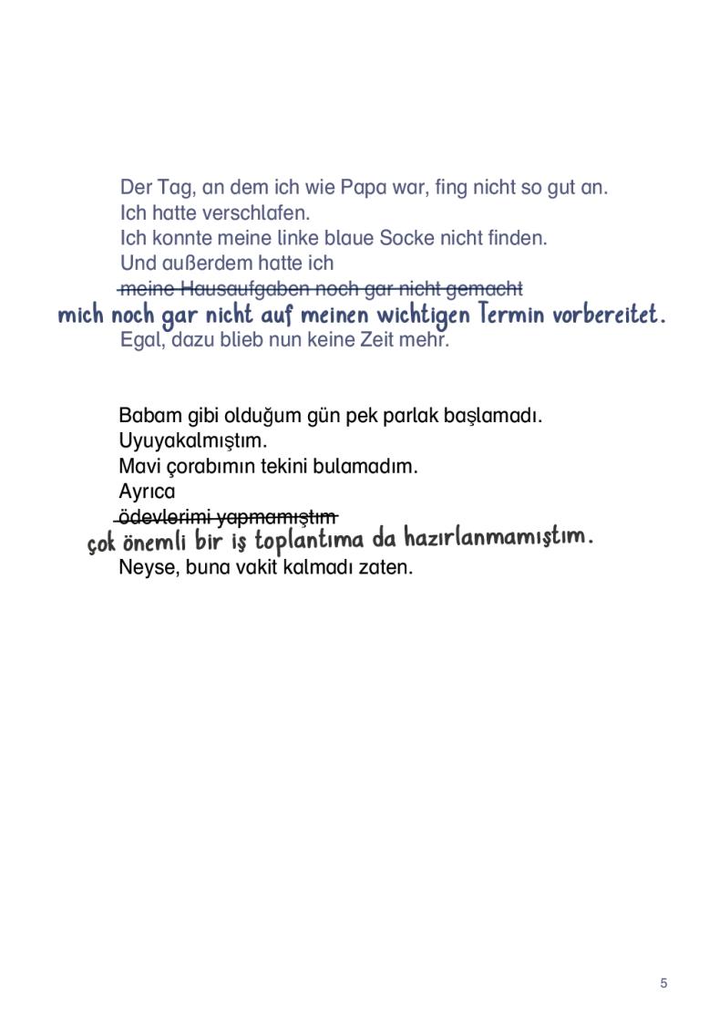 Wie Papa (Deutsch-Türkisch)