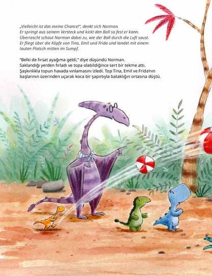 Normans erster Tag im Dinokindergarten (Deutsch-Türkisch)