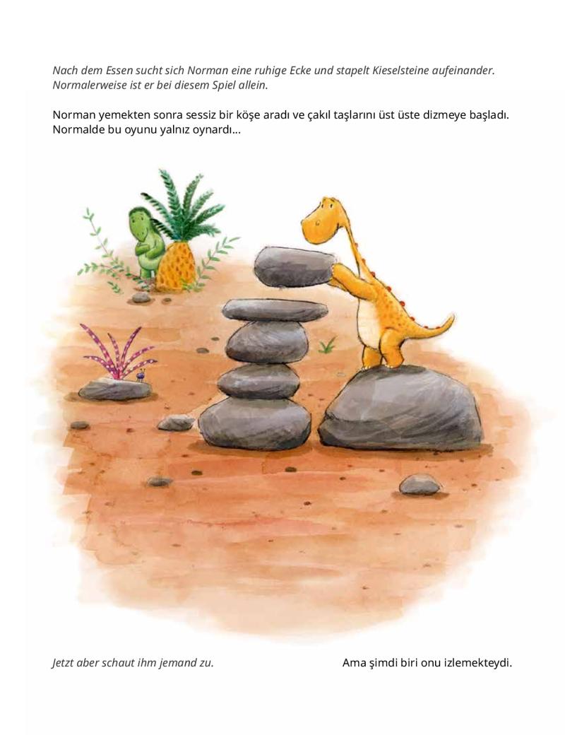 Normans erster Tag im Dinokindergarten (Deutsch-Türkisch)