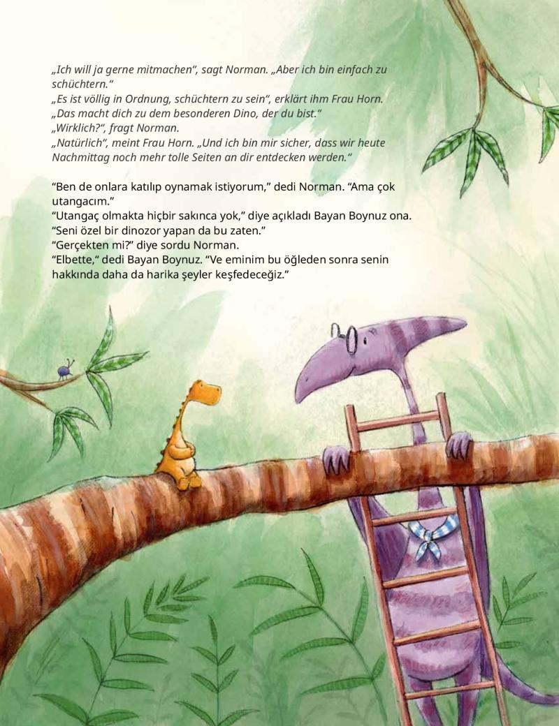 Normans erster Tag im Dinokindergarten (Deutsch-Türkisch)