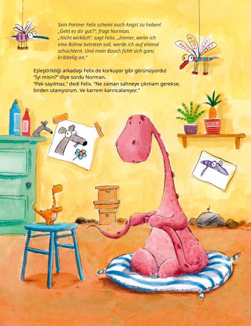 Normans erster Tag im Dinokindergarten (Deutsch-Türkisch)