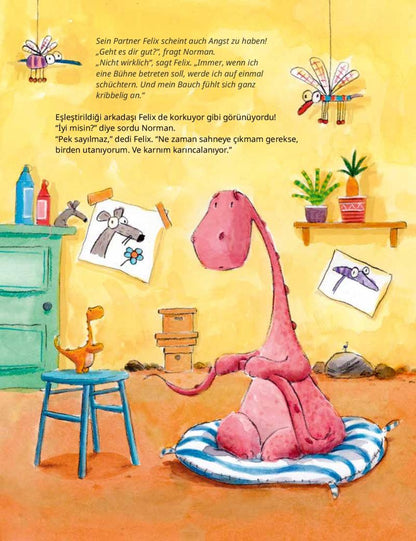 Normans erster Tag im Dinokindergarten (Deutsch-Türkisch)