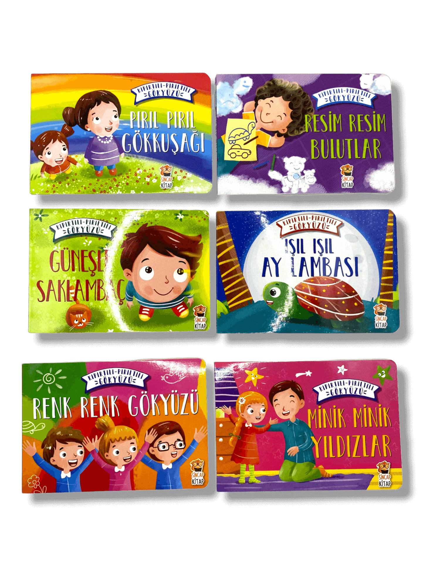 Kıpırtılı Pırıltılı Gokyüzü Seti (6 Kitap) 